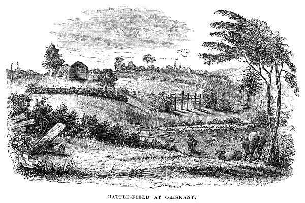 Fields at Oriskany, New York, where a Revolutionary War battle took place, 6 August 1777. Wood