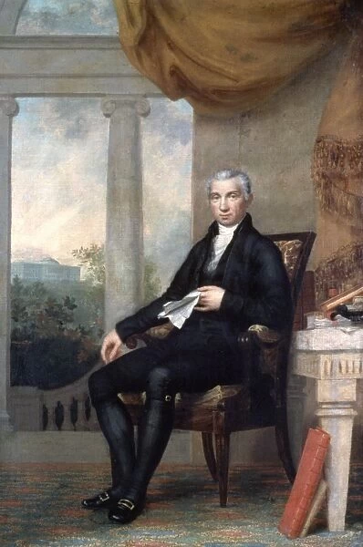 Fifth President of the United States. Canvas, 1816-17, by Charles Bird King