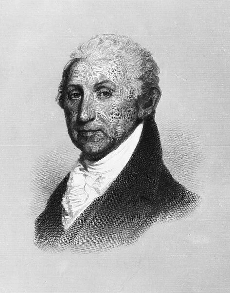 Fifth President of the United States. Line and stipple engraving by H. W. Smith after a painting by Gilbert Stuart, early 19th century