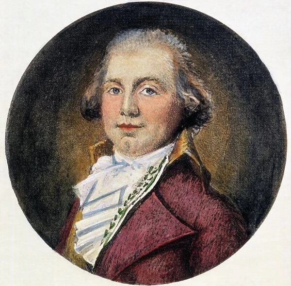 Fifth president of the United States. After a miniature, 1796, by Louis Sen