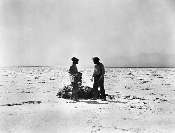 FILM: GREED, 1924. Scene in the Mojave Desert in Greed, 1924, directed by Erich von Stroheim after Frank Norris novel Mc Teague