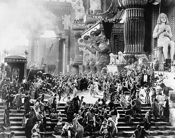 FILM: INTOLERANCE, 1916. Scene from the Babylonian sequence in David Wark Griffiths film Intolerance, 1916