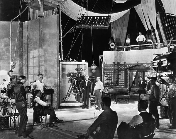 FILM SET: SOUND RECORDING. Recording sound for Vitaphone shorts and the film Don