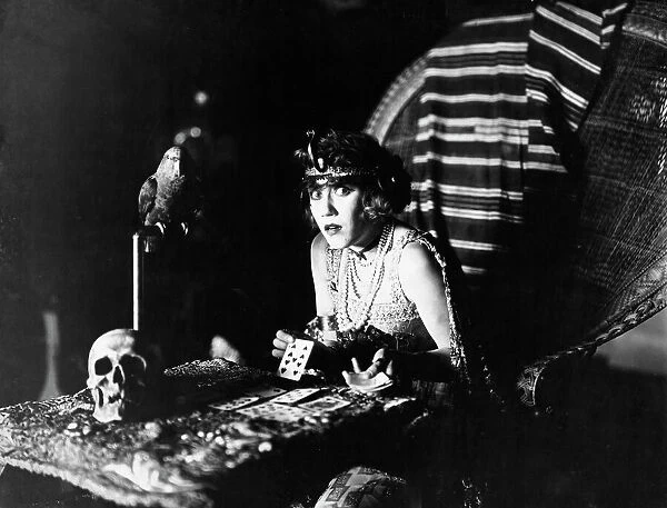 FILM STILL: FORTUNE TELLING. Louise Fazenda in a silent film, early 20th century