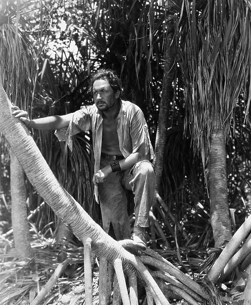 FILM STILL: MONTE BLUE. Scene from White Shadows in the South Seas starring Monte Blue, 1928