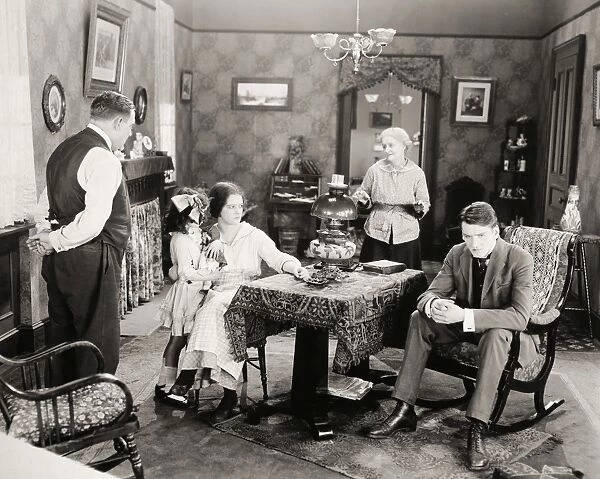 FILM STILL: POORHOUSE. A scene from Over the Hill to the Poorhouse, 1920