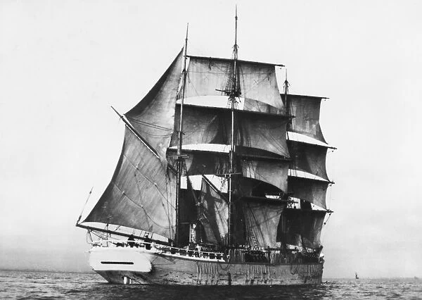 FINNISH BARQUE, 1920. The Fred, built in the Aland Islands in 1920, as one of