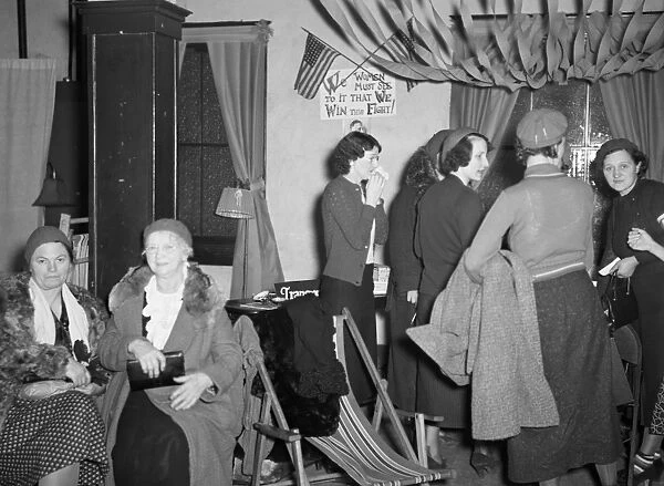 FLINT SIT DOWN STRIKE, 1937. The Ladies Auxiliary - wives and sweethearts of