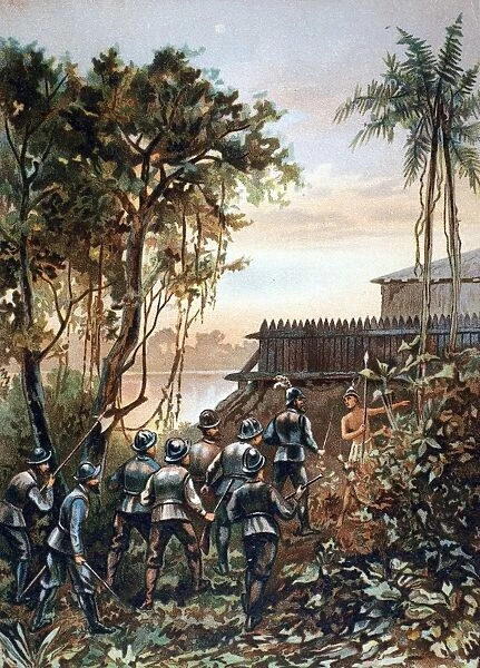 FLORIDA: FORT CAROLINE. French attack led by Dominique de Gourgues on the Spanish