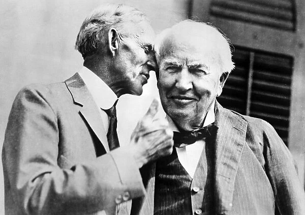 FORD AND EDISON, c1930. Henry Ford and Thomas A. Edison. Photograph, c1930