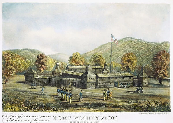 FORT WASHINGTON. A view of Fort Washington in Cincinnati, Ohio, erected in 1790