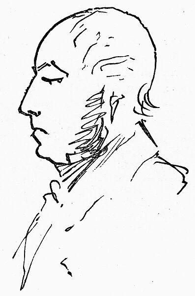 FRANCIS ORMAND JONATHAN SMITH (1806-1876). American politician. Pencil sketch, 19th century