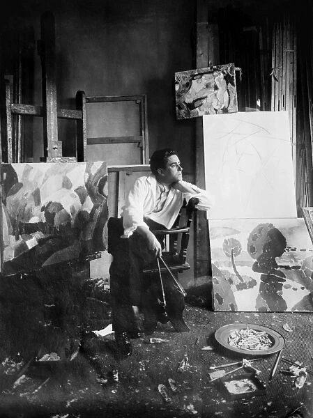 FRANCIS PICABIA (1879-1953). French painter. Photographed in his studio