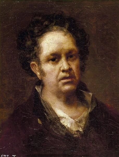 FRANCISCO GOYA (1746-1828). Spanish painter, etcher, and lithographer. Self-portrait