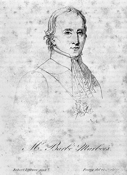 FRANCOIS BARBE-MARBOIS (1745-1837). French statesman and diplomat, negotiated the
