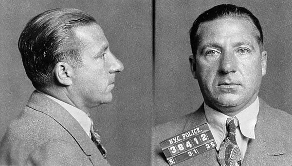 FRANK COSTELLO (1891-1973). American gangster. Photographed by the New York City Police Department, 1935