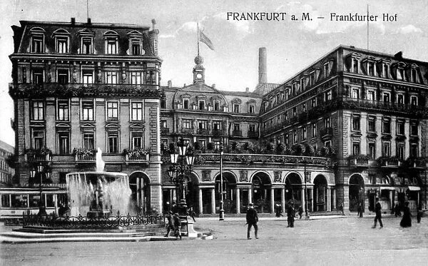 FRANKFURT: HOTEL. View of the Frankfurter Hof hotel in Frankfurt am Main, Germany