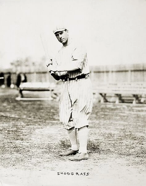 FRED SNODGRASS (1887-1974). American baseball player for the New York Giants, photographed 1914