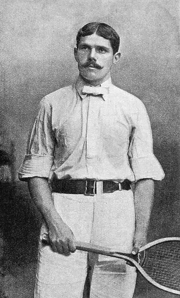FREDERICK HOVEY (1868-1945). American tennis player. Photograph, 1896