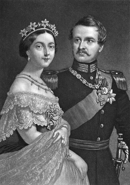 FREDERICK III & VICTORIA. Frederick III (1831-1888), Crown Prince of Prussia, 1861-1888