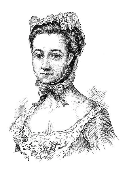 FREDERIKA DE RIEDESEL (1746-1808). Wife of General Friedrich Adolf Reidesel, British