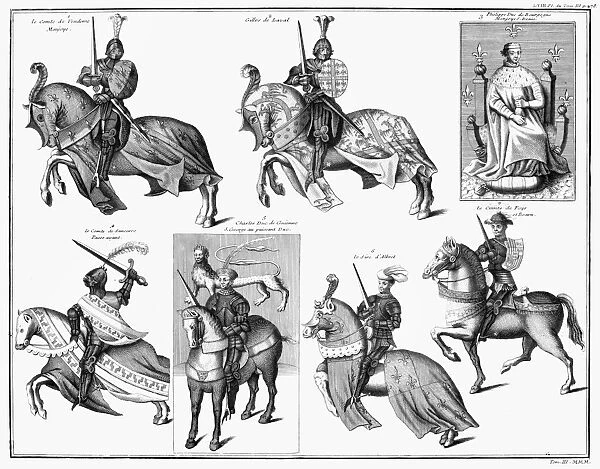 FRENCH NOBLEMEN. 15th century French noblemen