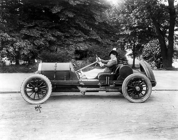 FRITZI SCHEFF (1879-1954). American actress and singer. Photographed in an automobile
