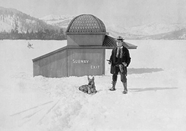 THE FROZEN NORTH, 1922. Buster Keaon in a still from the short film The Frozen North