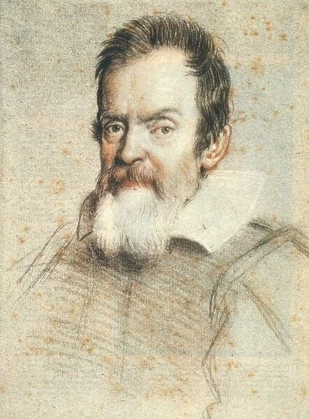 GALILEO GALILEI (1564-1642). Italian mathematician, astronomer, and physicist. Drawing, c1624, by Ottavio Leoni