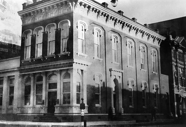 GALVESTON: BANK, c1910. The First National Bank Building at the corner of 22nd Street