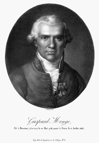 GASPARD MONGE (1746-1818). Comte de Peluse. French mathematician and physicist