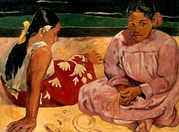 GAUGUIN: TAHITI WOMEN, 1891. Paul Guaguin: Women of Tahiti, or On the Beach. Oil on canvas, 1891