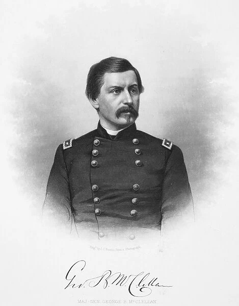 GEORGE BRINTON MCCLELLAN (1826-1885). American soldier and politician. Contemporary American steel engraving