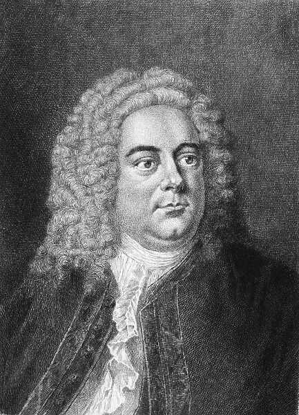 GEORGE FREDERICK HANDEL (1685-1759). German (naturalized British) composer. Etching