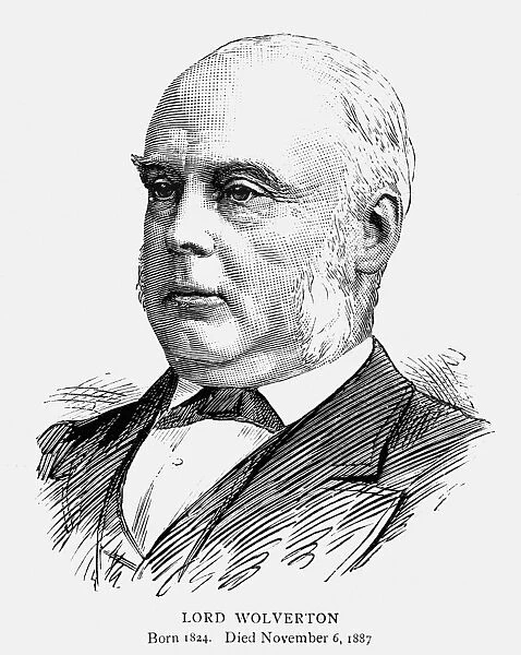 GEORGE GLYN (1824-1887). 2nd Baron Wolverton. British politician. Engraving, English