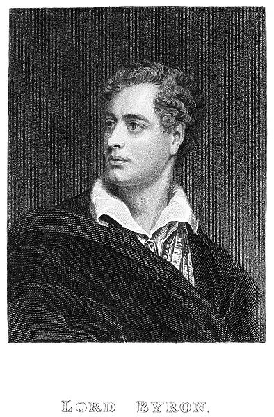 GEORGE GORDON BYRON (1788-1824). 6th Baron Byron. Line and stipple engraving, English, 19th century