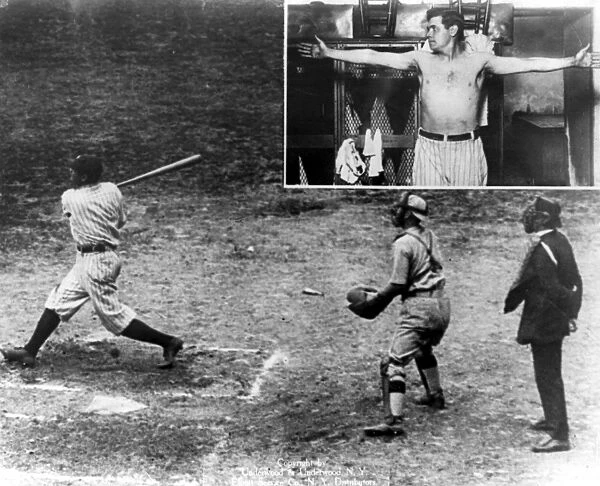 GEORGE H. RUTH (1895-1948). Known as Babe Ruth. American baseball player for the New York Yankees