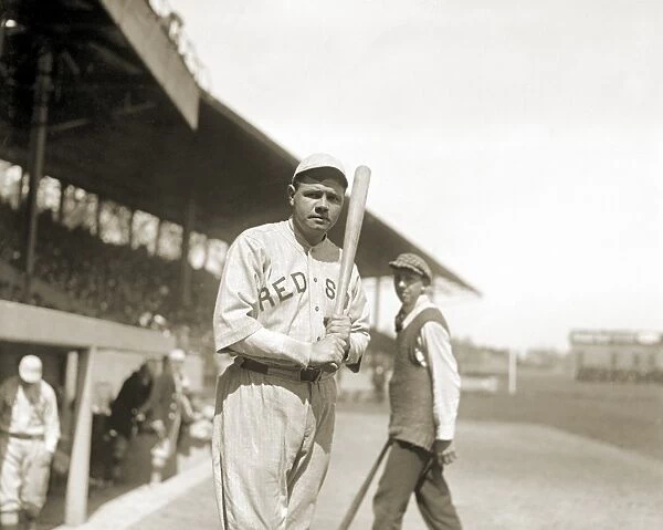 GEORGE H. RUTH (1895-1948). Known as Babe Ruth. American professional baseball player. Photographed while playing for the Boston Red Sox, 1919