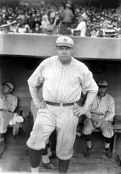 GEORGE H. RUTH (1895-1948). Known as Babe Ruth. American professional baseball player. Photographed while playing with the New York Yankees, 1921