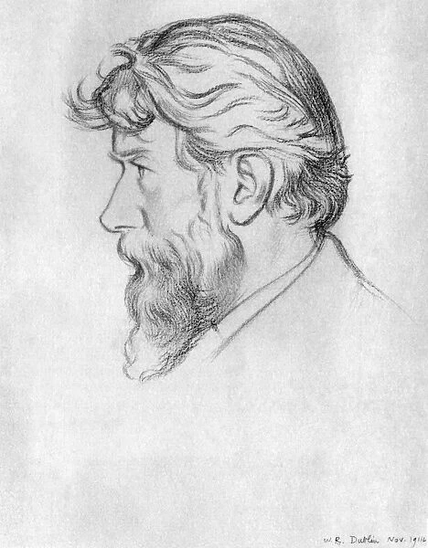 GEORGE WILLIAM RUSSELL (1867-1935). AE. Irish writer. Drawing by William Rothenstein