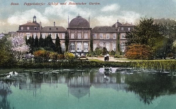 GERMANY: BONN, c1920. Poppelsdorf Palace and Botanical Garden in the Poppelsdorf district of Bonn