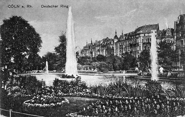 GERMANY: COLOGNE, c1915. The Deutscher Ring in Cologne, Germany. Illustration, c1915