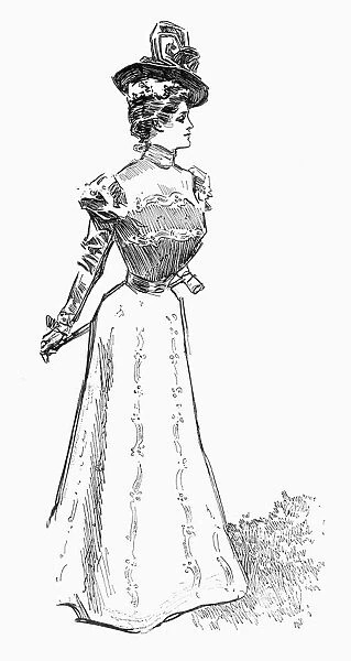 GIBSON GIRL, 1899. Drawing, 1899, by Charles Dana Gibson