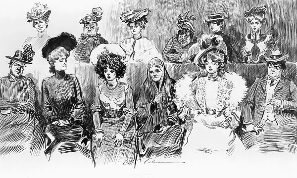 GIBSON: JURY, c1902. Studies in expression