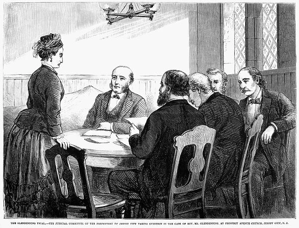 GLENDENNING TRIAL, 1874. The judicial committee of the Presbytery of Jersey City