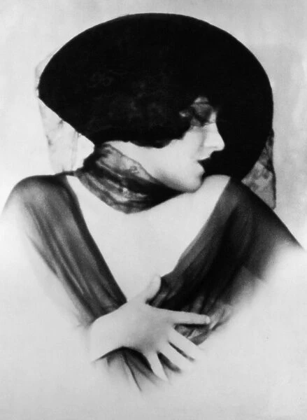 GLORIA SWANSON (1897-1983). American film actress. Photograph by Edwin Bower Hesser
