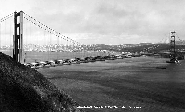 GOLDEN GATE BRIDGE. San Francisco, California. Photographed in 1937