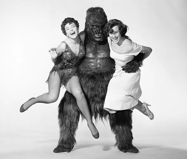 GORILLA AT LARGE, 1954. Anne Bancroft (left) in Gorilla at Large, 1954