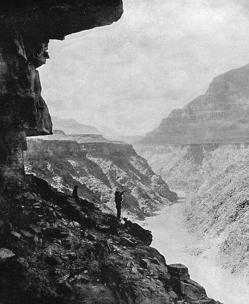 GRAND CANYON, c1890. The Grand Canyon in Colorado. Photograph, c1890