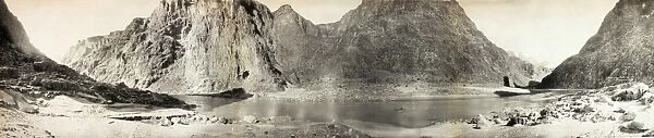 GRAND CANYON, c1908. Panoramic view along the Colorado River in the Grand Canyon in Arizona